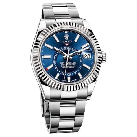 rolex sky dweller stahl blaues zifferblatt|Rolex Sky.